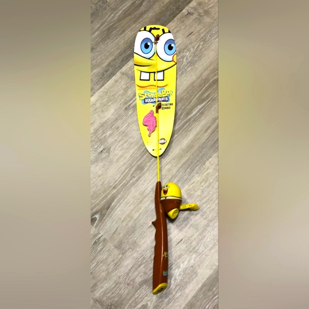 😎 Zebco SpongeBob Squarepants Floating Combo Fishing Rod Reel Nickelodeon